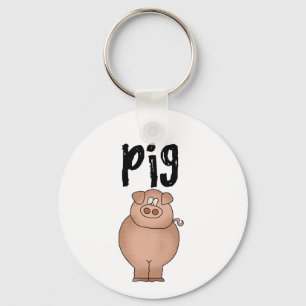 Schweinezuchtbetrieb-Tiert-shirts und Geschenke Schlüsselanhänger