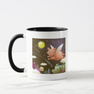 Schweinfliegen im Himmel Tasse