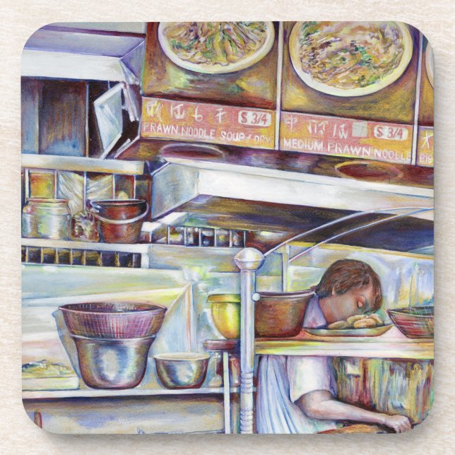 Schweinschwanzsuppe, Singapur Untersetzer (Vorderseite)