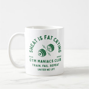 Schweiß ist weinendes Fett für Gym-Maniacs Kaffeetasse