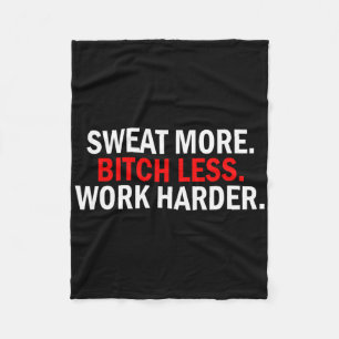 Schweiß mehr weniger Arbeit härter Gewicht Geburts Fleecedecke