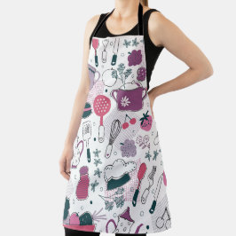 Schweiß und Vegatables Küchenmuster Schürze