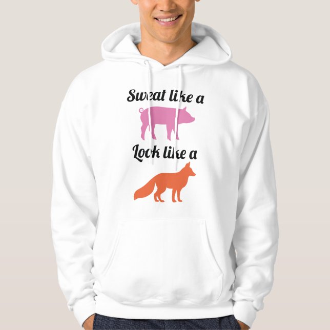Schweiß wie ein Schwein Hoodie (Vorderseite)