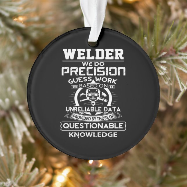 Schweißarbeiten machen wir mit Genauigkeit Ornament (Baum)