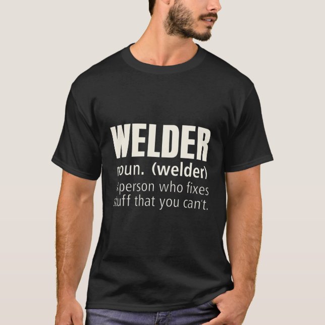 Schweißdefinitionsfixes Stuff Funny Welding Puff T T-Shirt (Vorderseite)