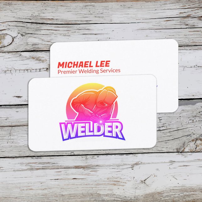Schweißen für Handschweißen Visitenkarte (Customized Welder Business Card)