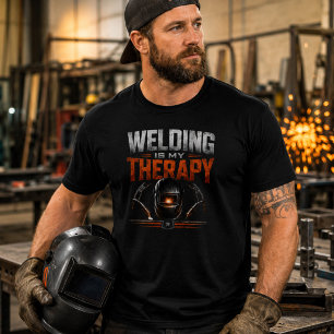 Schweißen ist mein Therapie-Shirt Lustiges Welder- T-Shirt