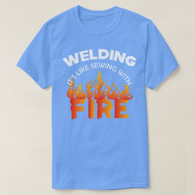 Schweißen mit Feuer T-Shirt (Design vorne)