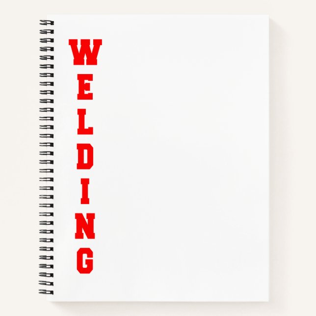 Schweißen Notizbuch (Vorderseite)