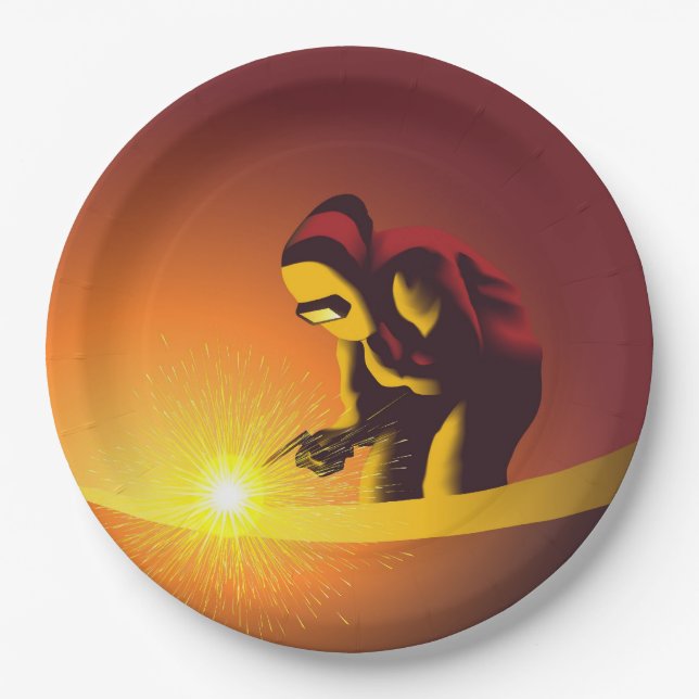 Schweißen Pappteller (Vorderseite)