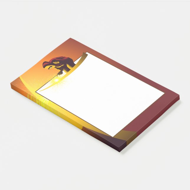 Schweißen Post-it Klebezettel (angewinkelt)