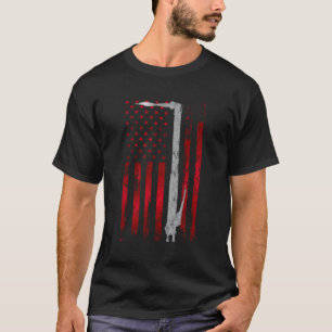 Schweißen von Patriotic US American Flag Welder T-Shirt