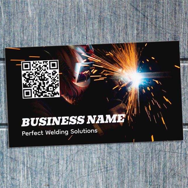 Schweißen von QR Visitenkarte (Welding QR Business Cards)