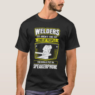 Schweißen von Speakerphone Welder T-Shirt
