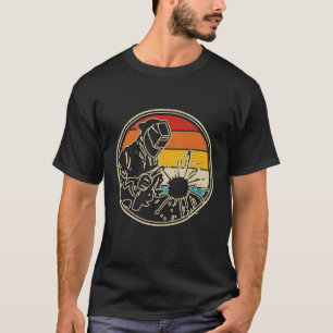 Schweißen von Vintagem Retro-Schweissfräsen T-Shirt