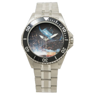 Schweißende Funken Armbanduhr