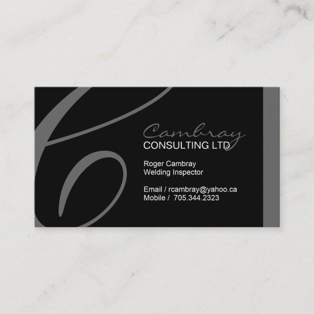 Schweißens-Inspektor-Visitenkarte Visitenkarte (Vorderseite)