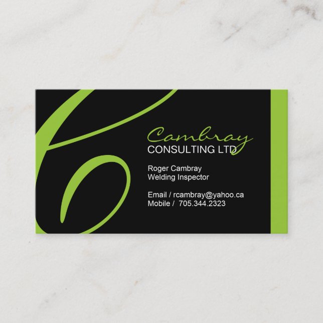 Schweißens-Inspektor-Visitenkarte Visitenkarte (Vorderseite)