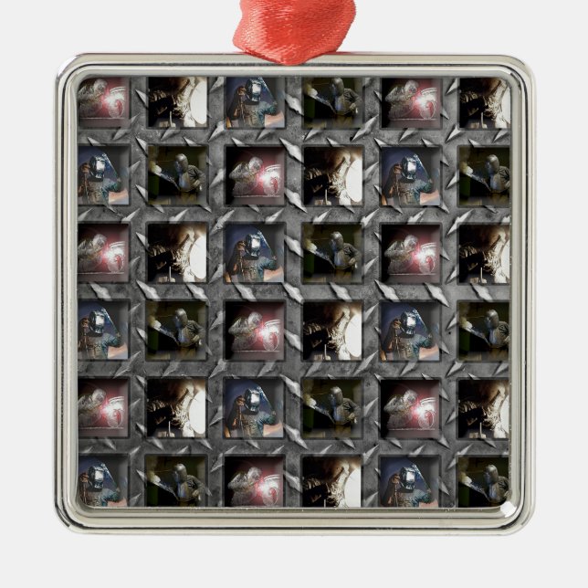 Schweißens-Muster Ornament Aus Metall (Vorne)