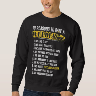 Schweißer 10 Gründe, um einen Klassiker lustige Zi Sweatshirt