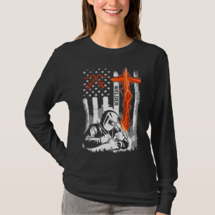 Schweißer Amerikanische Flagge Usa Patriotisches S T-Shirt