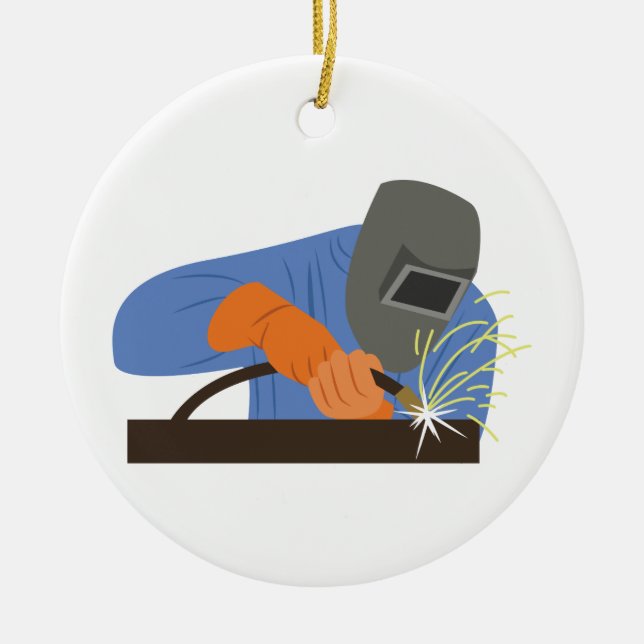 Schweißer Keramik Ornament (Vorne)