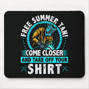 Schweißer Kostenloser Sommerbräune Lustige Fertigu Mousepad