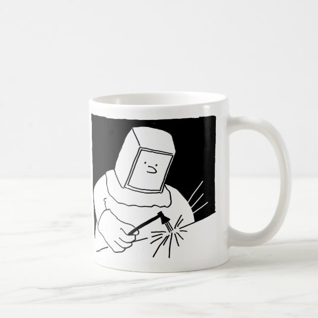 Schweißer oder Stahlwerker Schweißen - Schmied Kaffeetasse (Rechts)