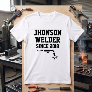 Schweißer seit 2018 Schweißen Metallarbeiter Indus T-Shirt