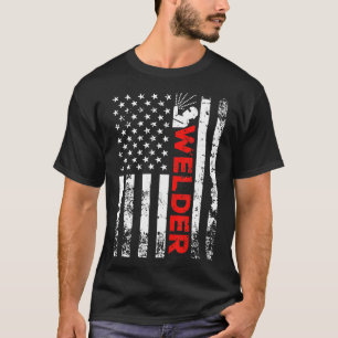 Schweißer Vintage USA Amerikanische Flagge Schweiß T-Shirt