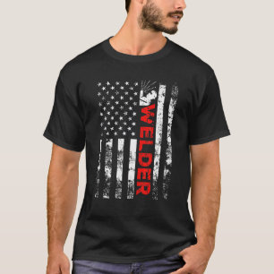 Schweißer Vintage USA Amerikanische Flagge Schweiß T-Shirt