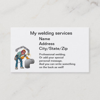 Schweißer Visitenkarte