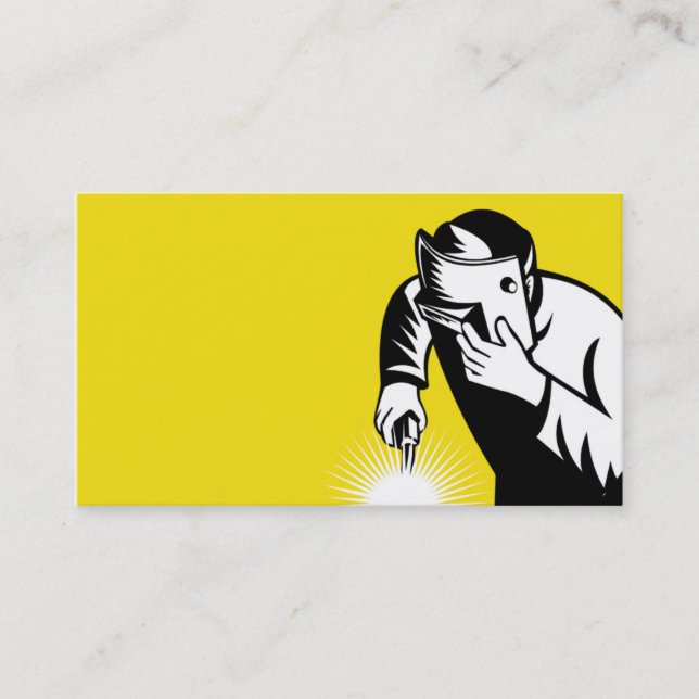 Schweißerarbeitskraft-Schweißens-Visitenkarte Visitenkarte (Vorderseite)