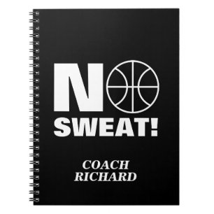 Schweißfreies Sportnotizbuch für Basketballtrainer Notizblock