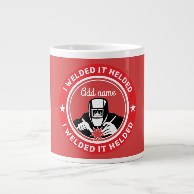 Schweißgeräte und Schweißgeschenke Jumbo-Tasse (Vorderseite)