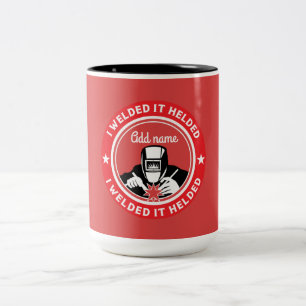 Schweißgeräte und Schweißgeschenke Zweifarbige Tasse