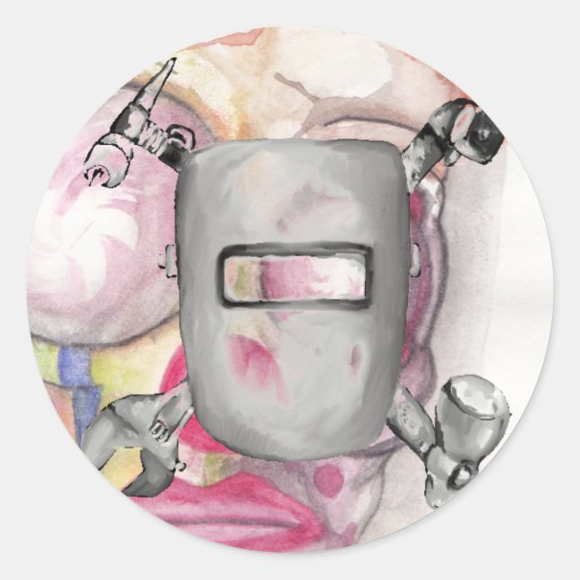 Schweißkleber Runder Aufkleber (Vorderseite)