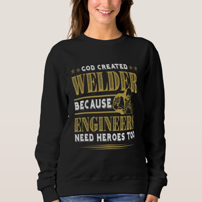 Schweißkonstrukteure Schmelzschweißer Sweatshirt (Vorderseite)