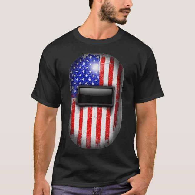 Schweißnahthelm American Pipeliner Hood Gift für W T-Shirt (Vorderseite)