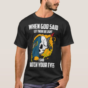 Schweißschädel-Schweißer T-Shirt