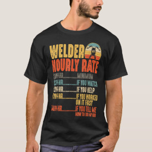 Schweissstundenzähler Vintages Schweißen T-Shirt