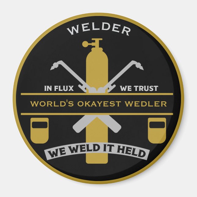 Schweißwitz-Geschenk Magnet (Vorne)