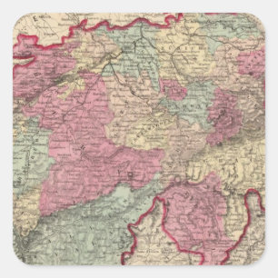 Schweiz 10 quadratischer aufkleber