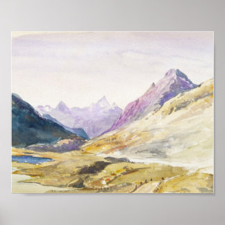 Schweiz 1869 Sketchbook von John Singer Sargent Poster