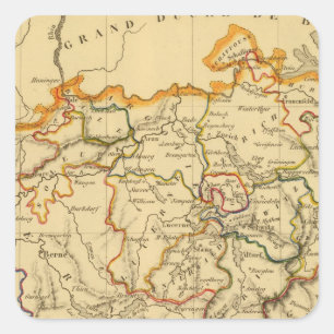 Schweiz 19 quadratischer aufkleber
