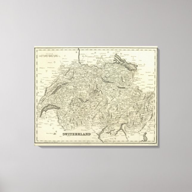 Schweiz 25 leinwanddruck (Vorderseite)