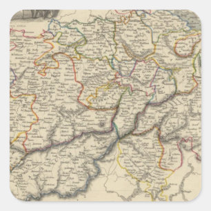 Schweiz 5 quadratischer aufkleber