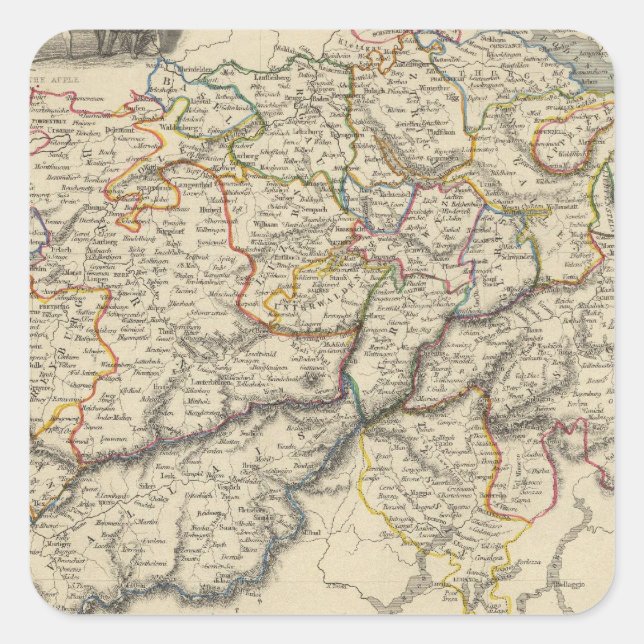 Schweiz 5 quadratischer aufkleber (Vorderseite)