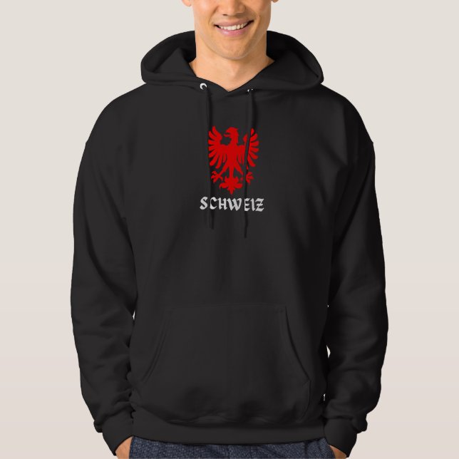 Schweiz Adler Schweizer Flaggenpreis Hoodie (Vorderseite)