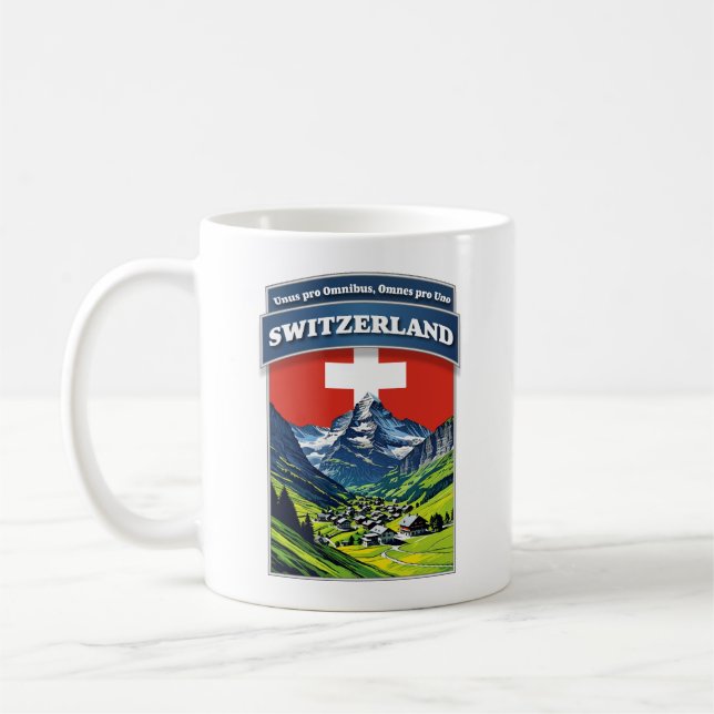 Schweiz Alpen Europa Kaffeetasse (Links)